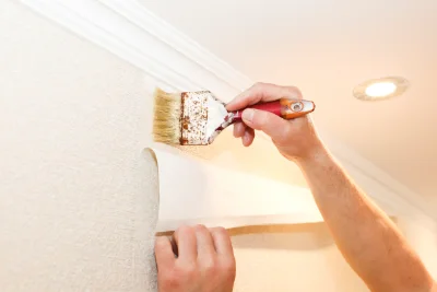 Pose de papier peint à Sénas — revêtements muraux et toiles de verre